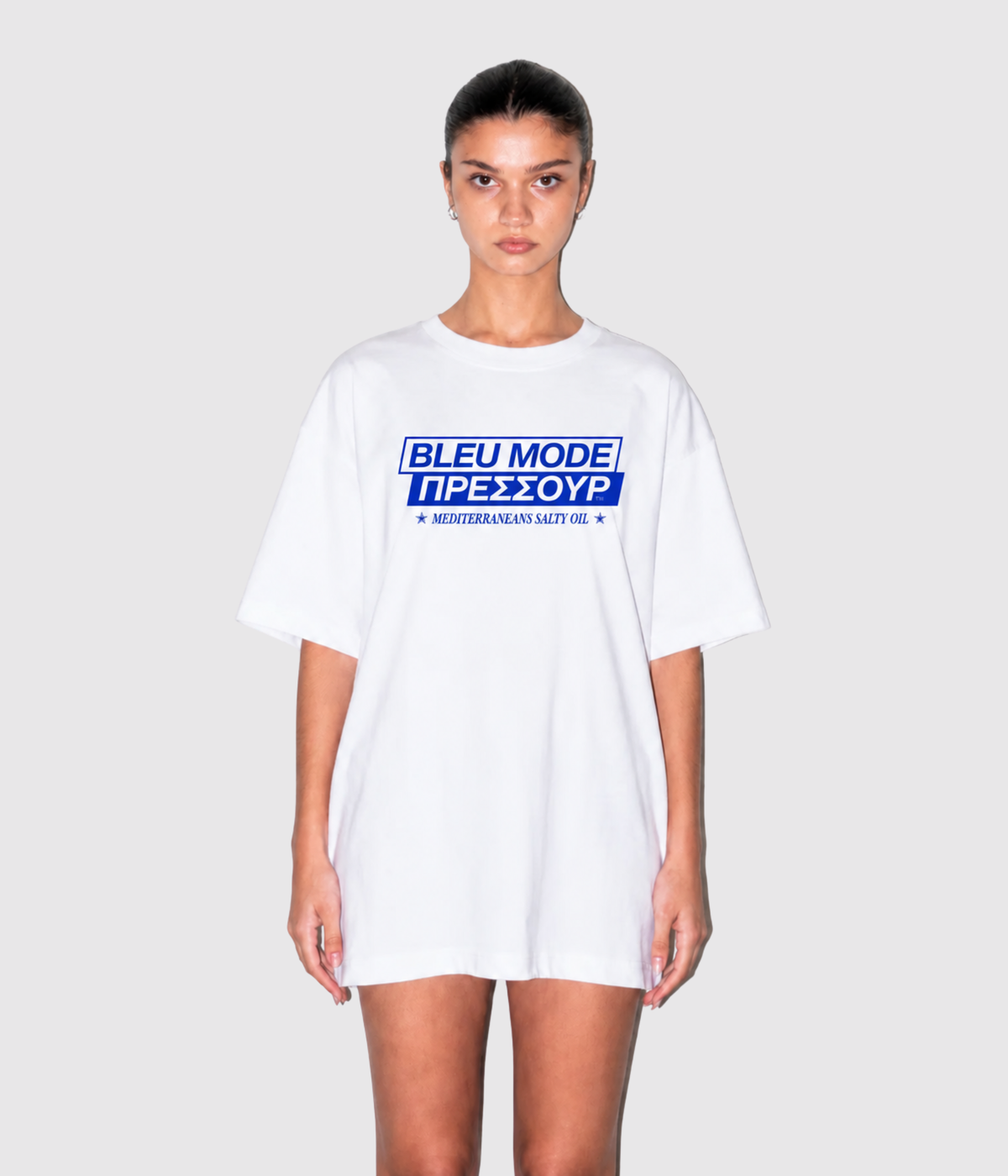 T-shirt Collab Bleu Mode