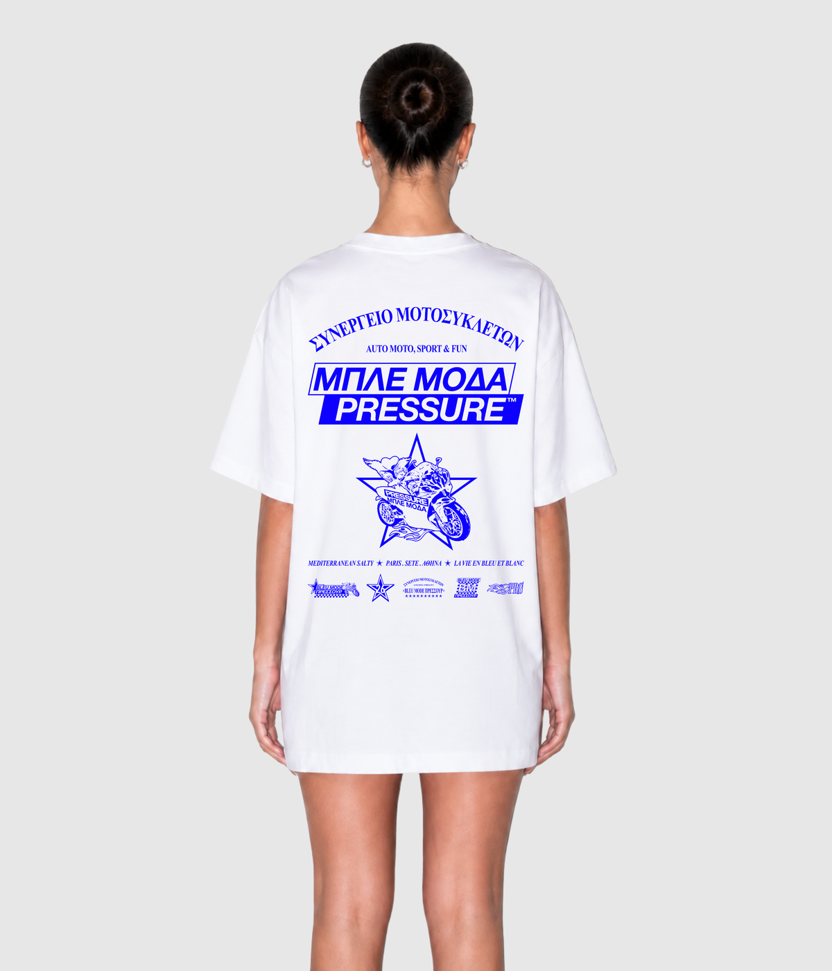 T-shirt Collab Bleu Mode